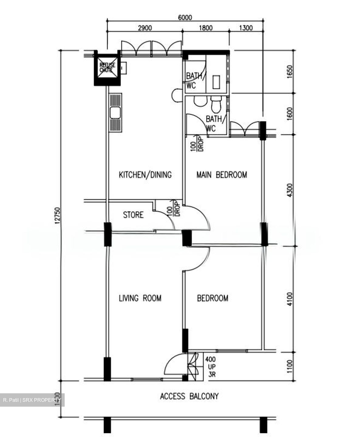 Blk 293 Tampines Street 22 (Tampines), HDB 3 Rooms #636941001